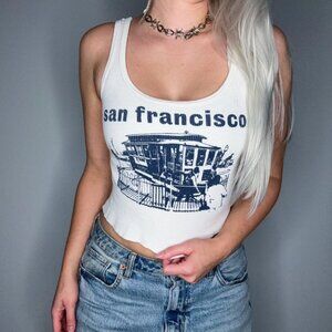 Brandy Melville John Galt San Francisco Trolley Tank Top
